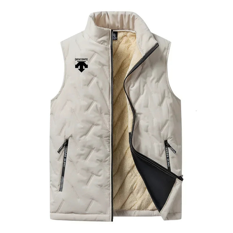 Men's Jackets daily sleeveless vest thick slimming jacket standing collar cold resistant large air cushion fashion casual f 231130
