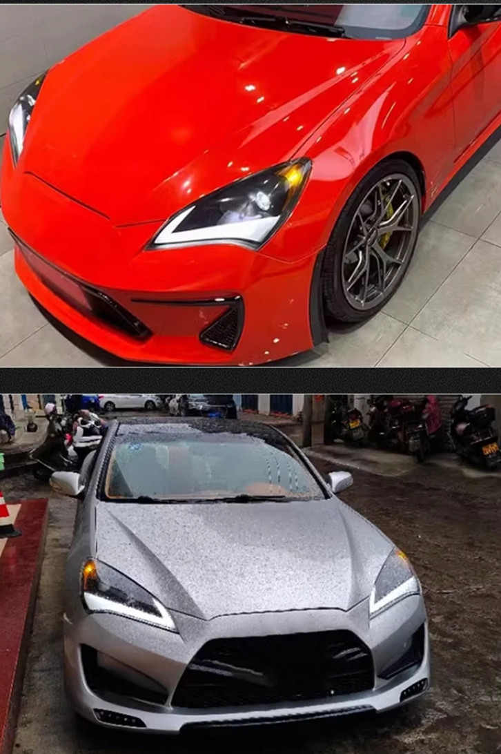 Car Headlights Genesis Coupe LED Headlight 2009-2012 Headlights For Hyundai DRL Turn Signal High Beam Angel Eye Light