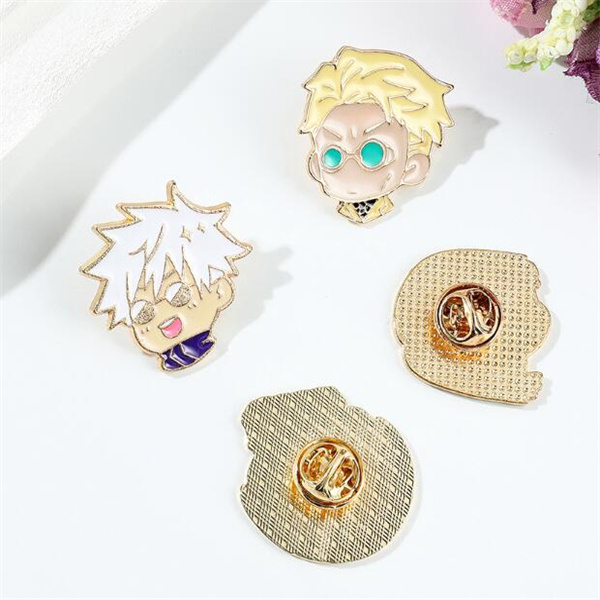 Personality Punk Style Character Avatar Metal Enamel Brooch Cartoon Cute Boy Anime Peripheral Badge Pin Jewelry Accessories Gift GC2486