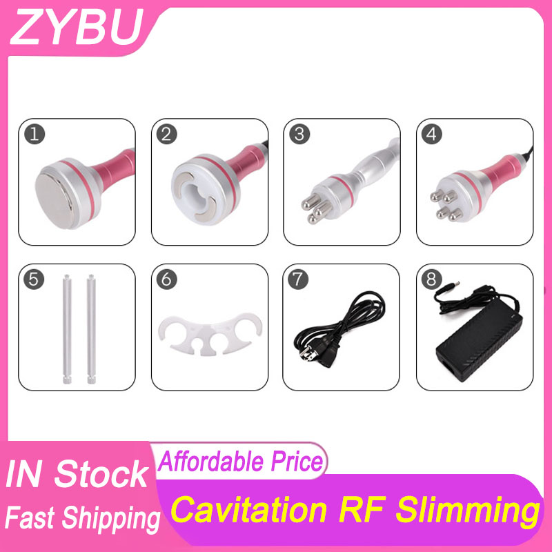4 IN 1 40K Vacuum RF Laser Cavitation Ultrasound Slimming Cellulite Removal Skin Tightening Face Lifting Body Shaping Sculpting Radio Frequency Anti A