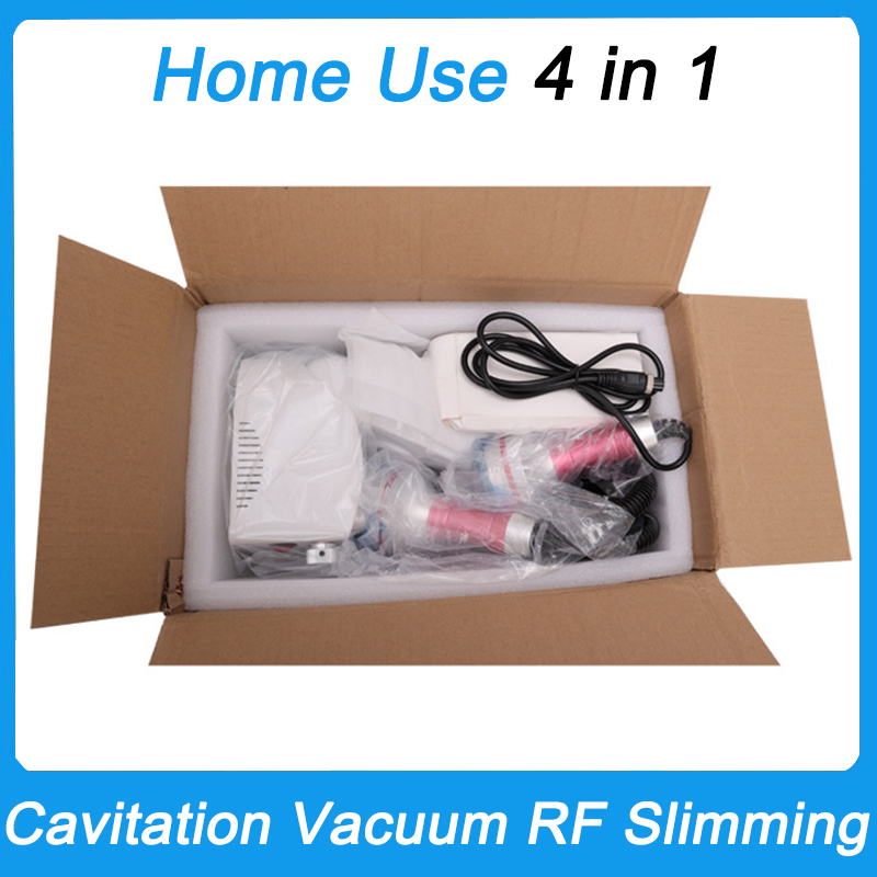 4 In 1 40K Cavitation RF Ultrasonic Vacuum Fat Reducer Cellulite Removal Radio Frequency Massager Body Shaping Sculpting Skin Tightening Lift Facial S