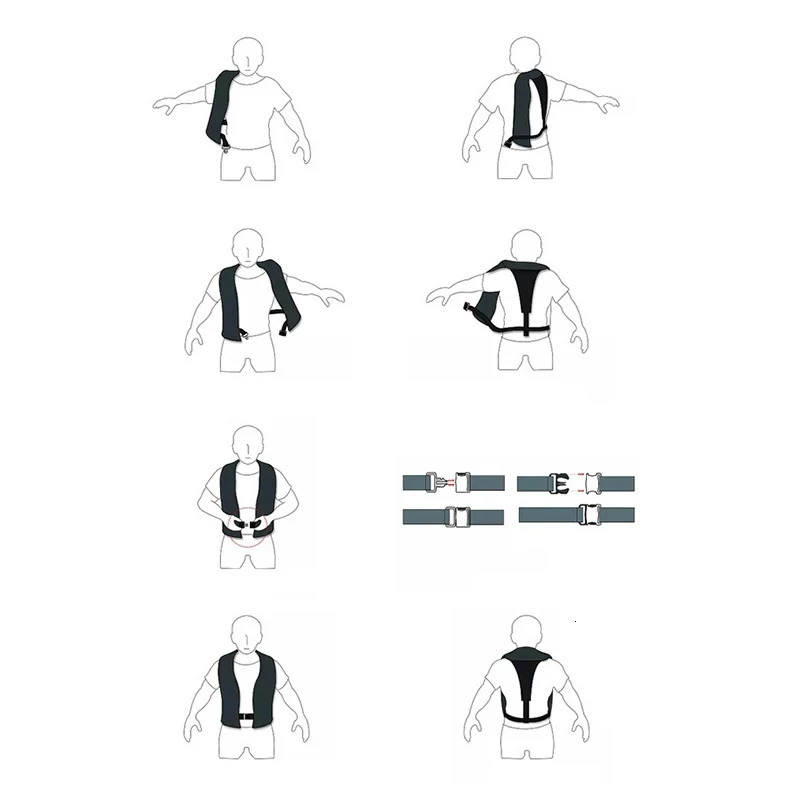 Life Vest Buoy Automatic Inflatable Life Jacket Swiming Fishing Vest Water Sports Surfing Kayak Ski Marine Fishing Rescue Safety Life Jacket 231201