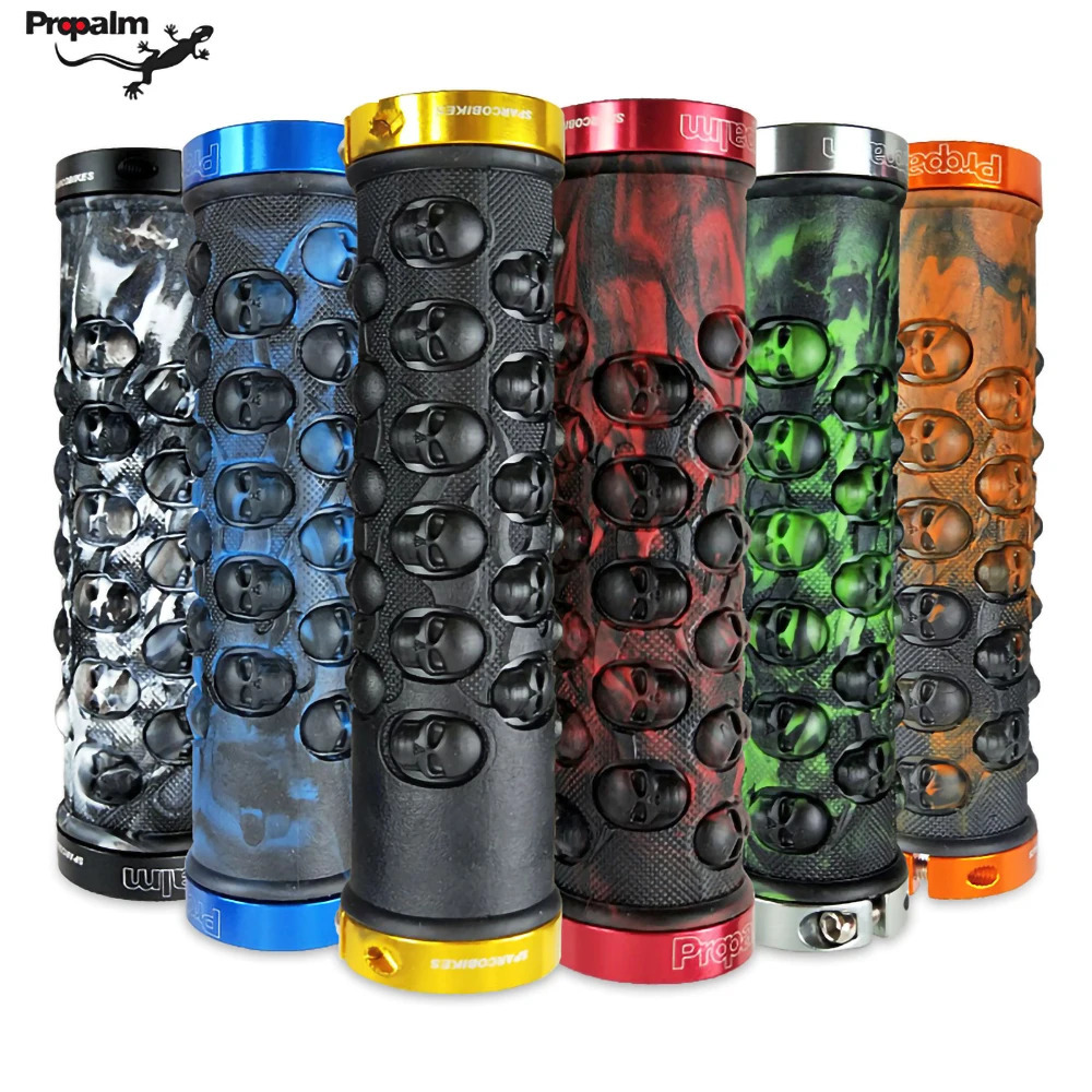 Bike Handlebars Components Propalm Bike Grips Rubber Mountain Bicycle Handlebar Covers Hand Cuffs Hoses Handle Cycling Wrist Gauntlet Vtt Fist 22.2CM 