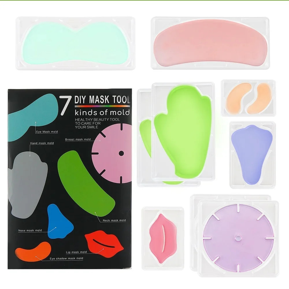 Face Care Devices DIY Mini Face Mask Maker Automatic Vegetable Natural Collagen Fruit Face Mask Machine Skin Care Brush wtih 10Pcs Mask Molds 231130
