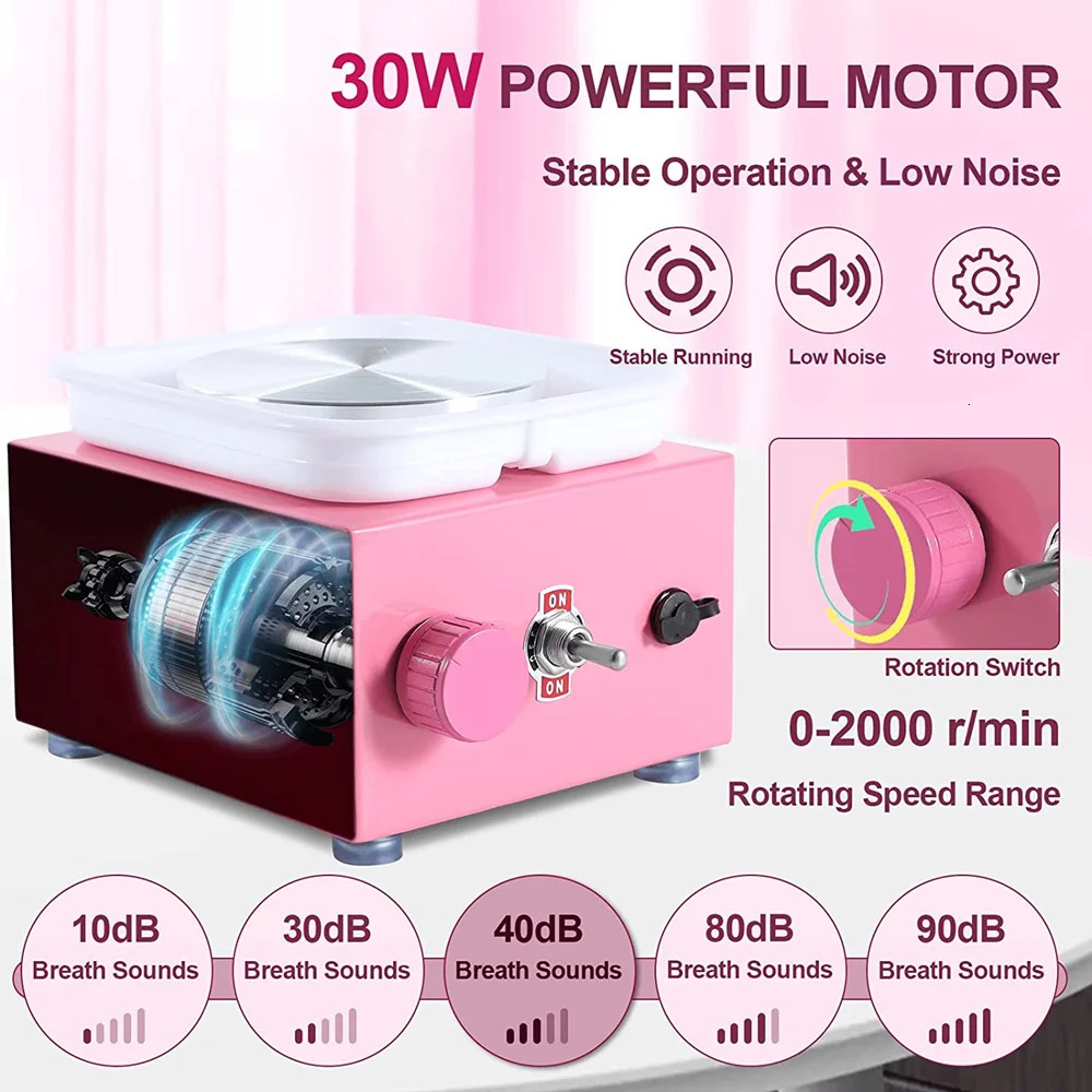 Other Power Tools Electric Pottery Wheel Machine with TurntableSculpting Kit DIY Clay Mini Forming for Arts Crafts Ceramic 231130
