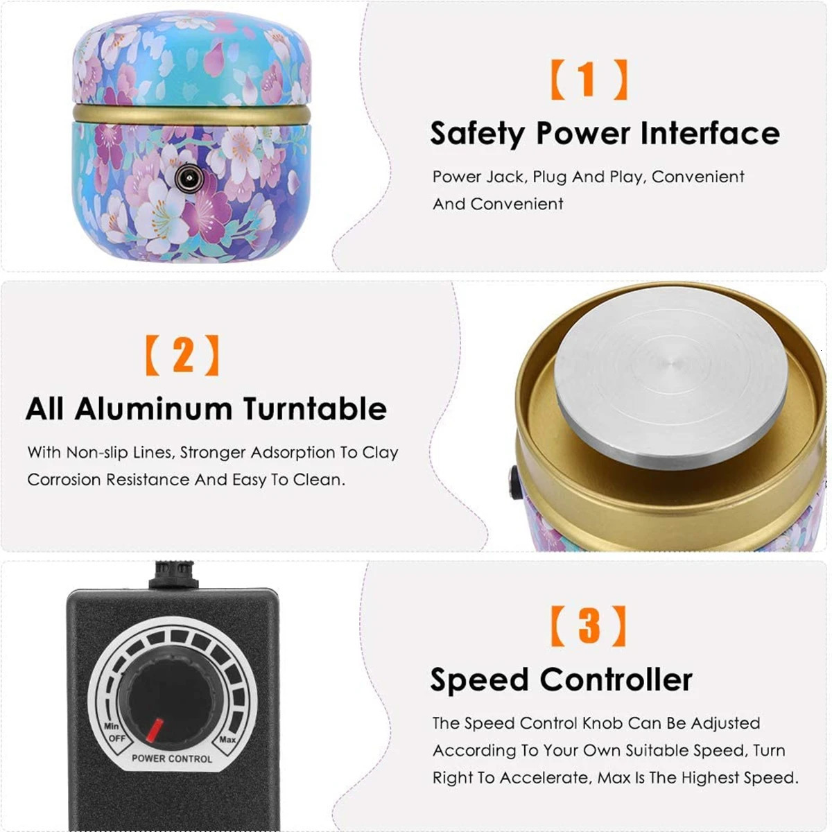Other Power Tools Electric Pottery Wheel Machine with TurntableSculpting Kit DIY Clay Mini Forming for Arts Crafts Ceramic 231130