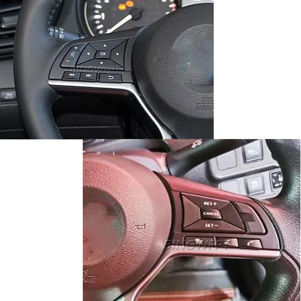 With Red Backlight Car Styling Cruise Control Steering Wheel Switch Button For Nissan Note Epower 2018 2019 2020 Np300 2017