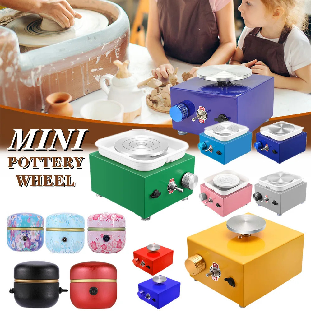 Other Power Tools Electric Pottery Wheel Machine with TurntableSculpting Kit DIY Clay Mini Forming for Arts Crafts Ceramic 231130