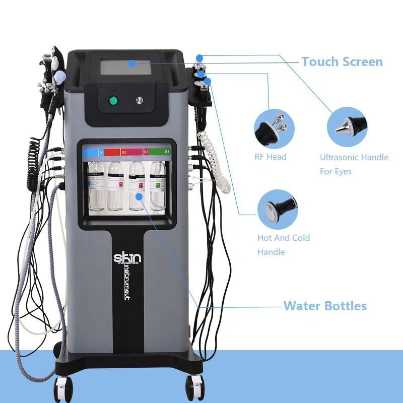 Best Selling 10 In1 Beauty Oxygen Beauty Beauty Device Aqua Jet Peel Beauty Dermabrasion Peeling Skin Moisturizer Black Head Removal Machine for Face 