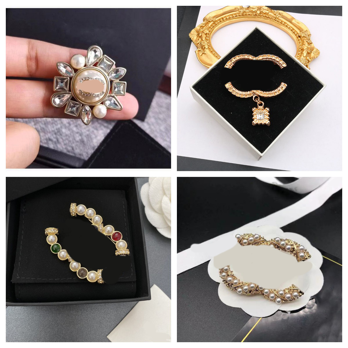 Brooch Brand Plated Gold Famous Double Letter Designer Pin for Women Men Fashion Little Diamond insert Brooches Wedding Party Gift Jewerlry 20style es