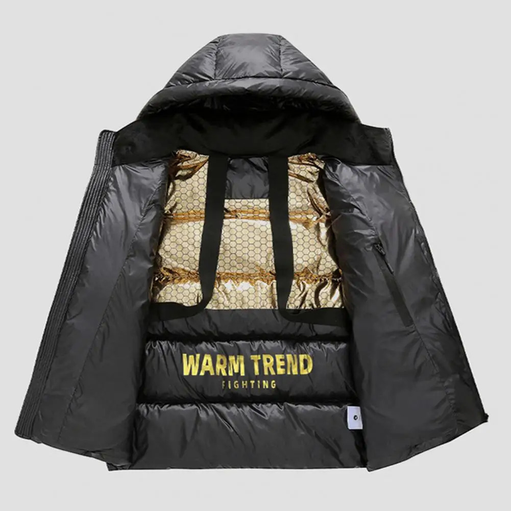 Women's Down Parkas Cotton Coat Solid Color Premium Men's Mid Length with Hood Windproof Heat Retention Padded Winter Jacket 231201