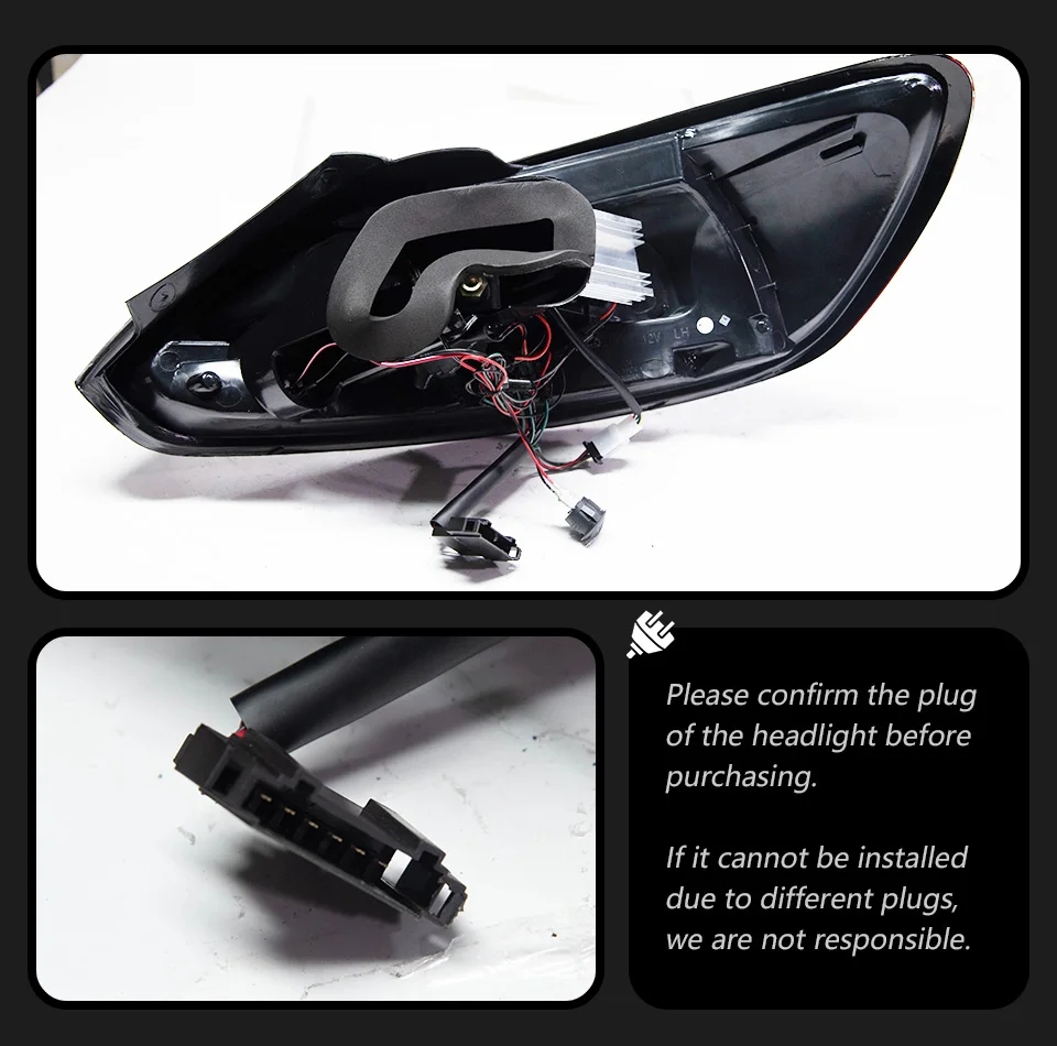 Auto Taillight For Scirocco Taillights Assembly 2009-20 15 LED Lights Rear Turn Signal Brake Lights Car Accessories