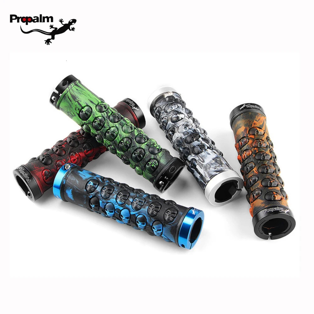 Bike Handlebars Components Propalm Bike Grips Rubber Mountain Bicycle Handlebar Covers Hand Cuffs Hoses Handle Cycling Wrist Gauntlet Vtt Fist 22.2CM 