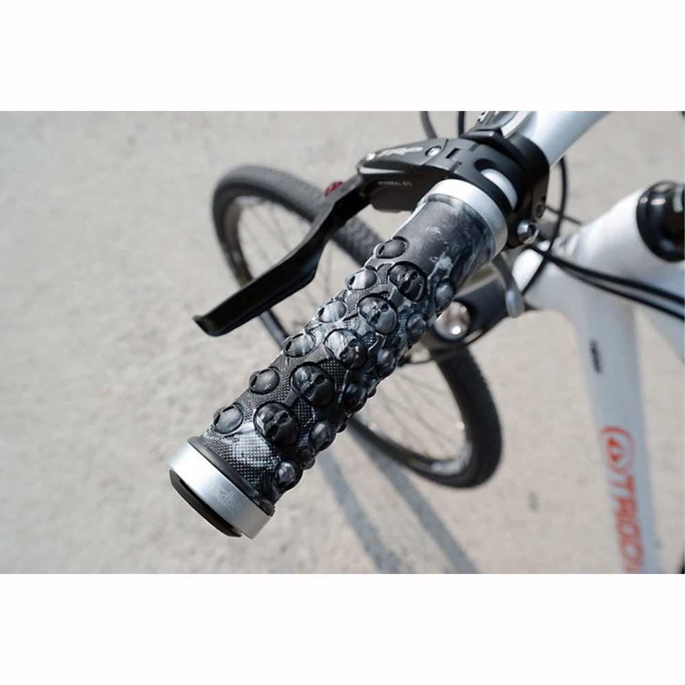 Bike Handlebars Components Propalm Bike Grips Rubber Mountain Bicycle Handlebar Covers Hand Cuffs Hoses Handle Cycling Wrist Gauntlet Vtt Fist 22.2CM 