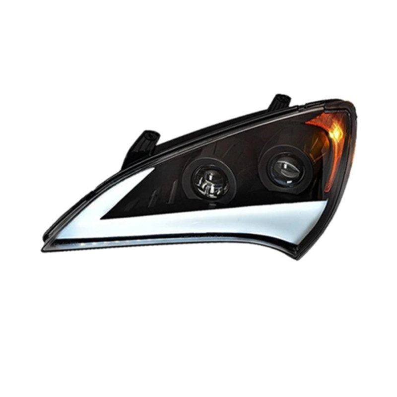 Car Headlights Genesis Coupe LED Headlight 2009-2012 Headlights For Hyundai DRL Turn Signal High Beam Angel Eye Light