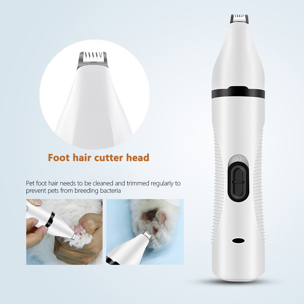 YUEXUAN Design Three-in-one Pet Nail Polisher, Electric Hair Clipper, Cat Household Electric Foot Hair Trimmer, Dog Hair Clipper Kit Pet Grooming Tabl