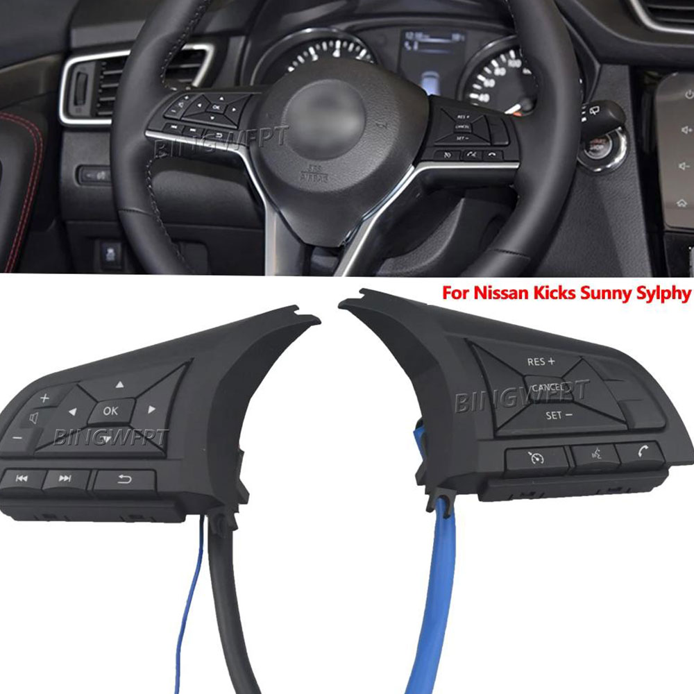 New Car Styling Cruise Control Steering Wheel Switch Button For Nissan kicks Sunny Qashqai 2017-2022