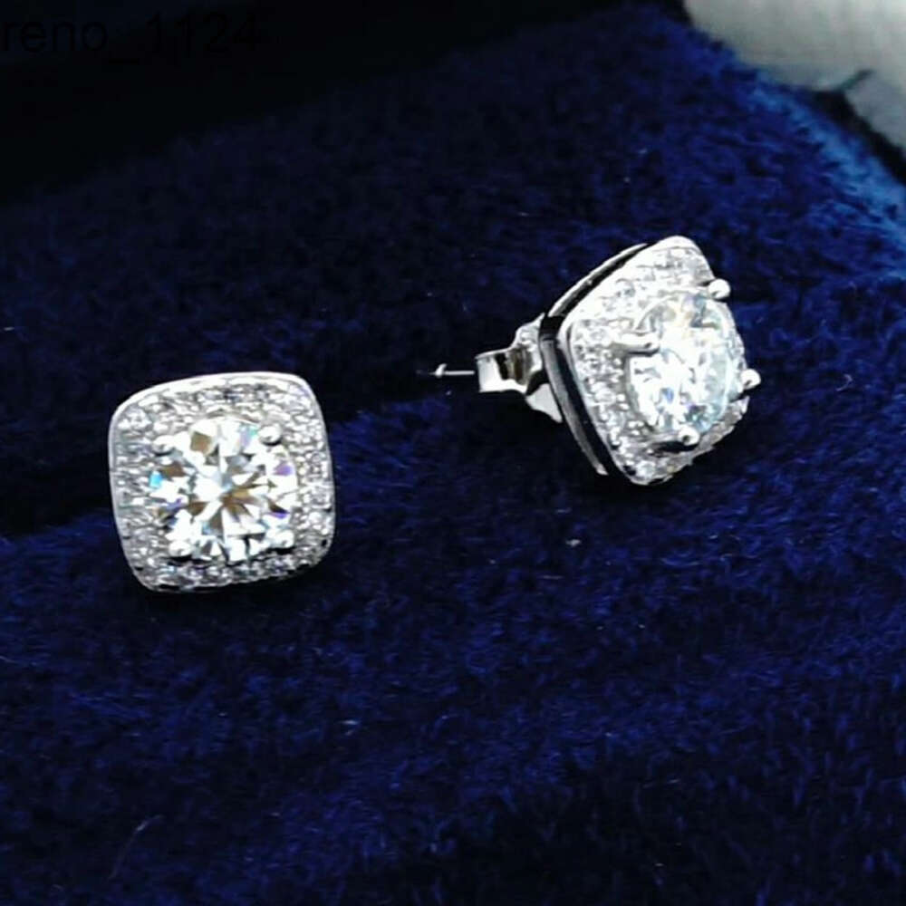 Vvs Moissanite Earring Men Sterg Sier Jewellery