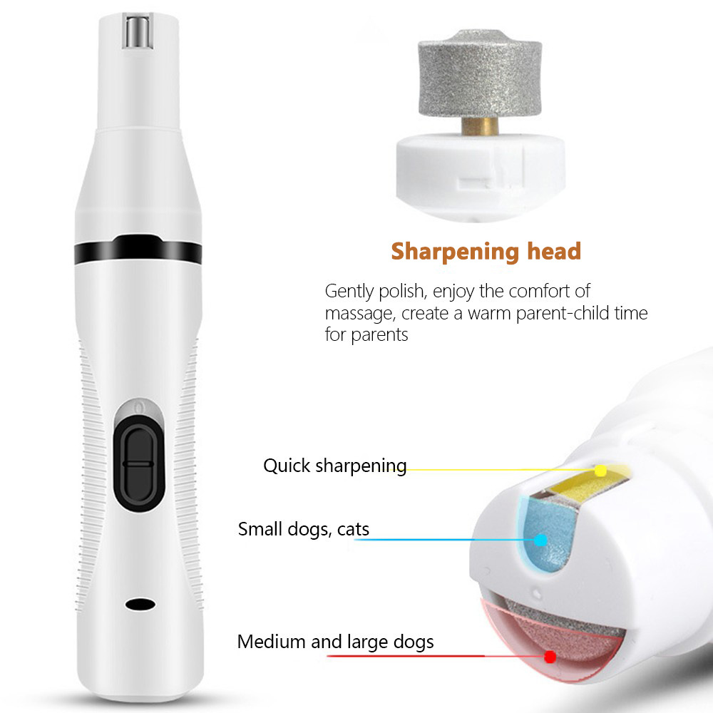 YUEXUAN Design Three-in-one Pet Nail Polisher, Electric Hair Clipper, Cat Household Electric Foot Hair Trimmer, Dog Hair Clipper Kit Pet Grooming Tabl