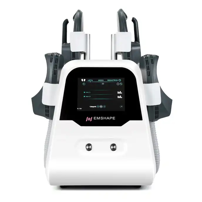2024 Non-exercise Lazy Fitness for Body Sculpting Muscle Gain Fat Loss Machine EMSlim Waist Thigh Thinning 4 Handles 8 Inches Apparatus
