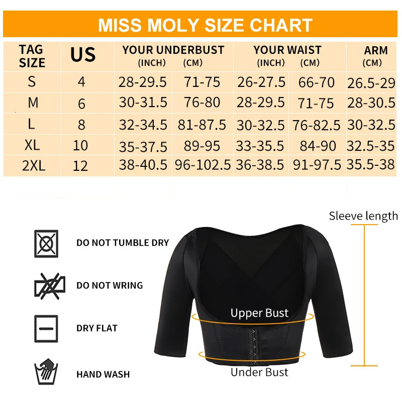 Arm Shaper Women Upper Arm Shaper Post Slimmer Compression Sleeves Humpback Posture Corrector Tops Shapewear for Women 231202