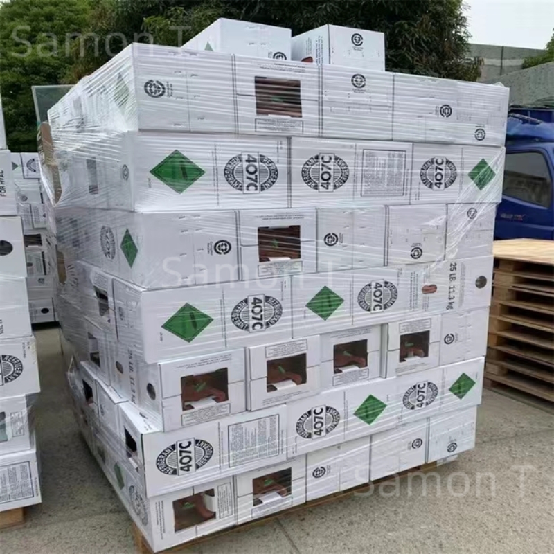 Freon Steel Cylinder Packaging R22 30lbs Tank Cylinder Refrigerant for Air Conditioners