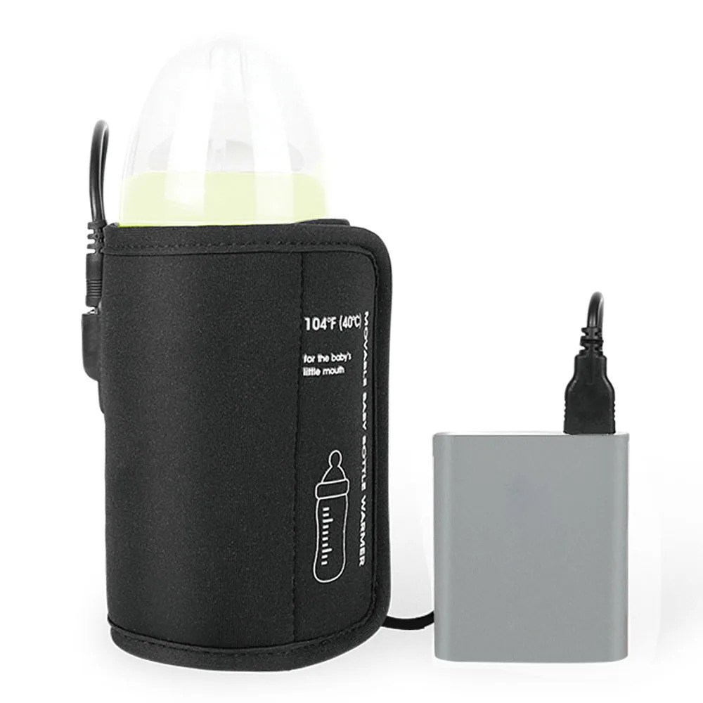 Bottle Warmers Sterilizers# Portable USB Bottle Warmer Travel Milk Heat Keeper Car Baby Bottle Warmer Bottle Heating Bag for Breastmilk and Formula 23