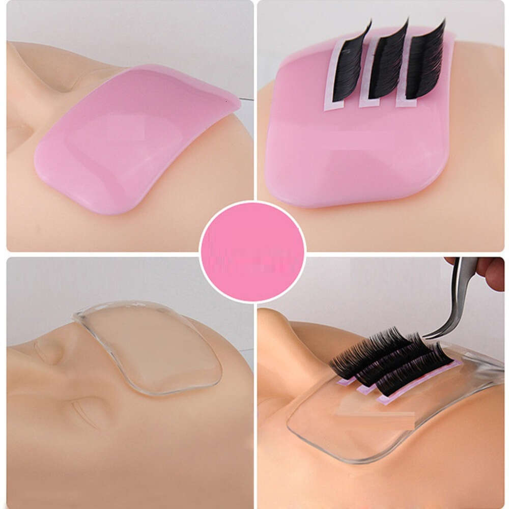 Silicone Reusable False Eye Lashes Pad Tray Holder Eyelashes Extensions Lash Pad Mat Makeup Tools Soporte Para Bandeja De Almohadilla Para Pestanas Po