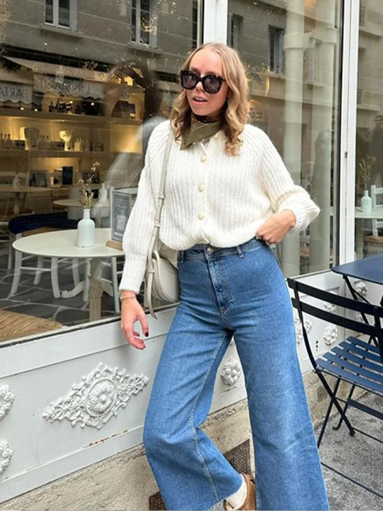 Women's Sweaters Casual Loose Knit Cardigan For Women 2023 Autumn Winter Long Sleeve Single breasted O neck Sweater Female All Match Fashion Coat