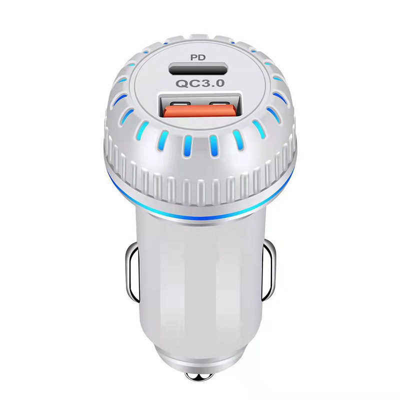 High Speed Dual Ports USB C PD Car Charger 3.1A Chargers Auto Power Adapters For IPhone 13 14 15 Pro Samsung S20 S22 S23 Xiaomi Huawei Andorid phone G