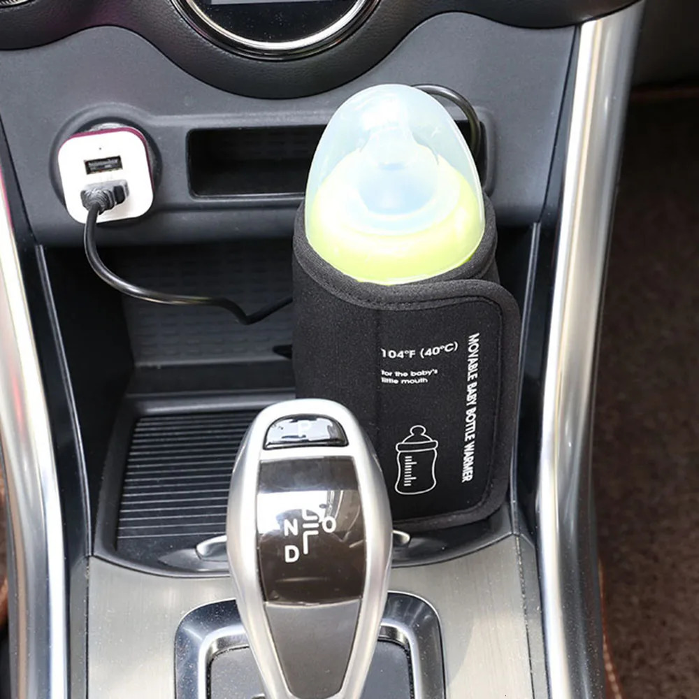 Bottle Warmers Sterilizers# Portable USB Bottle Warmer Travel Milk Heat Keeper Car Baby Bottle Warmer Bottle Heating Bag for Breastmilk and Formula 23