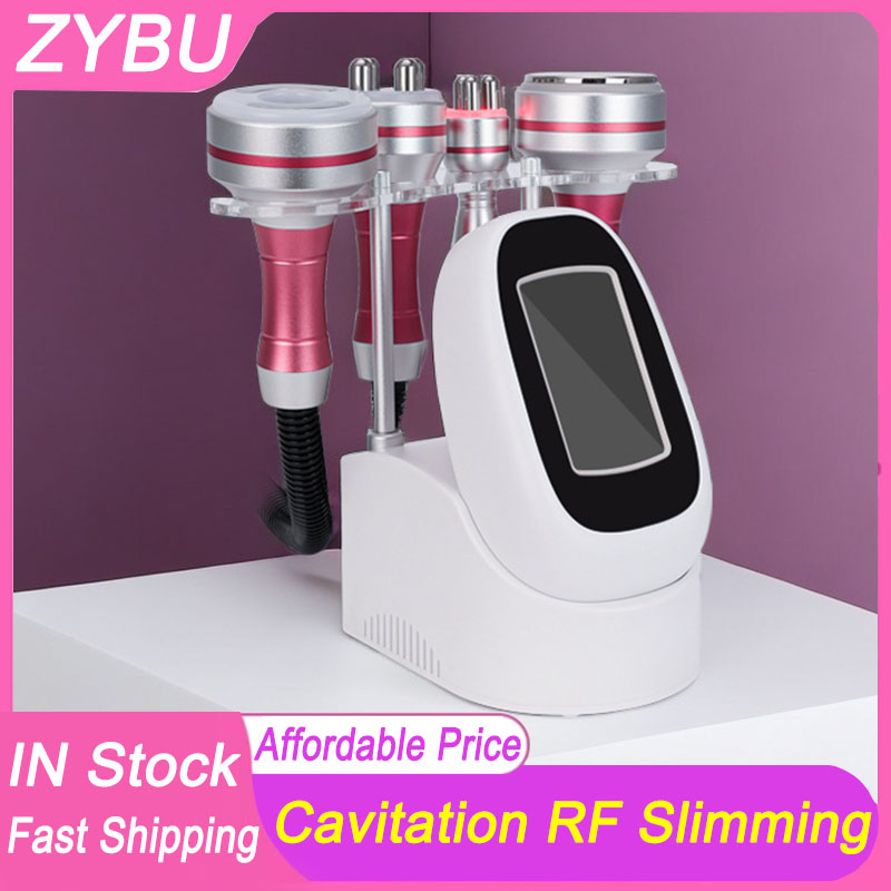 4in1 40K Cavitation RF Slimming Machine Vacuum Radio Frequency Body Shaping Skin Lifting Tightening Sculpting Face Lifting Anti Aging Wrinkle Removal 