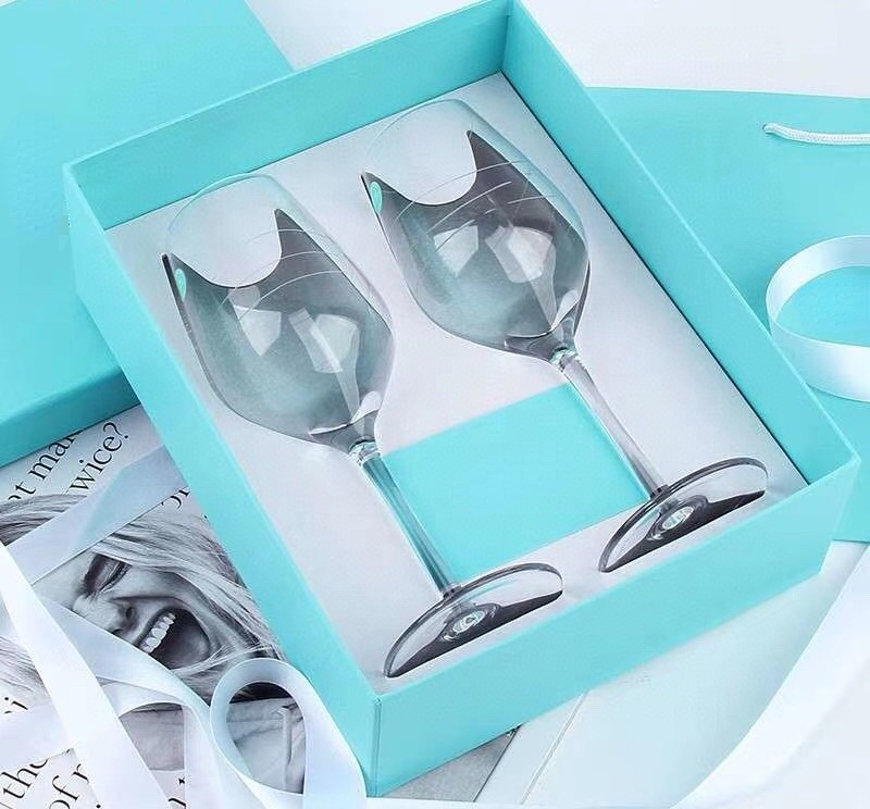 2025 new Designer Wine Goblets Champagne Pair of Glasses Accompanied Birthday Gifts Holiday Sets with Gift Box