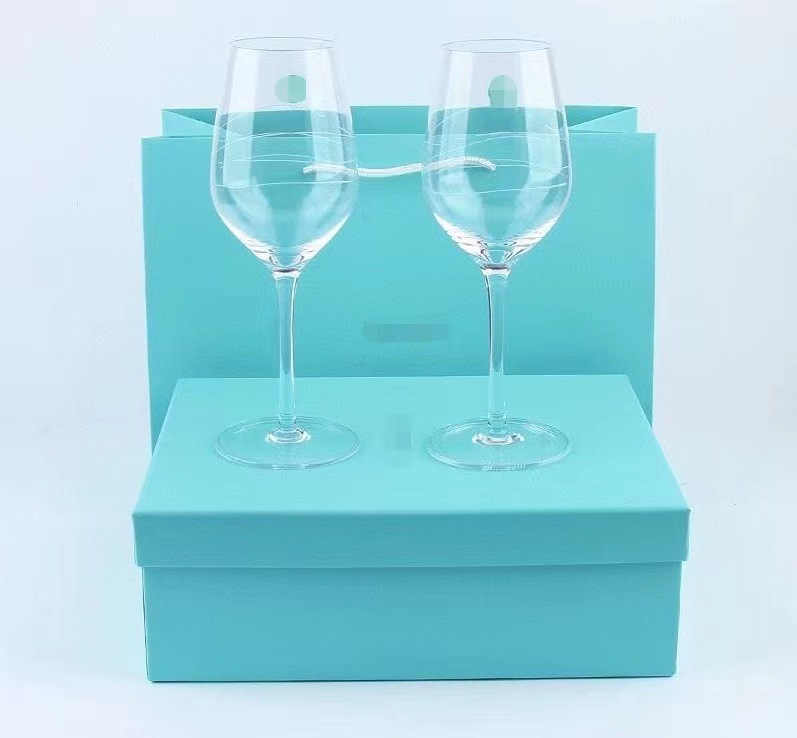 2025 new Designer Wine Goblets Champagne Pair of Glasses Accompanied Birthday Gifts Holiday Sets with Gift Box