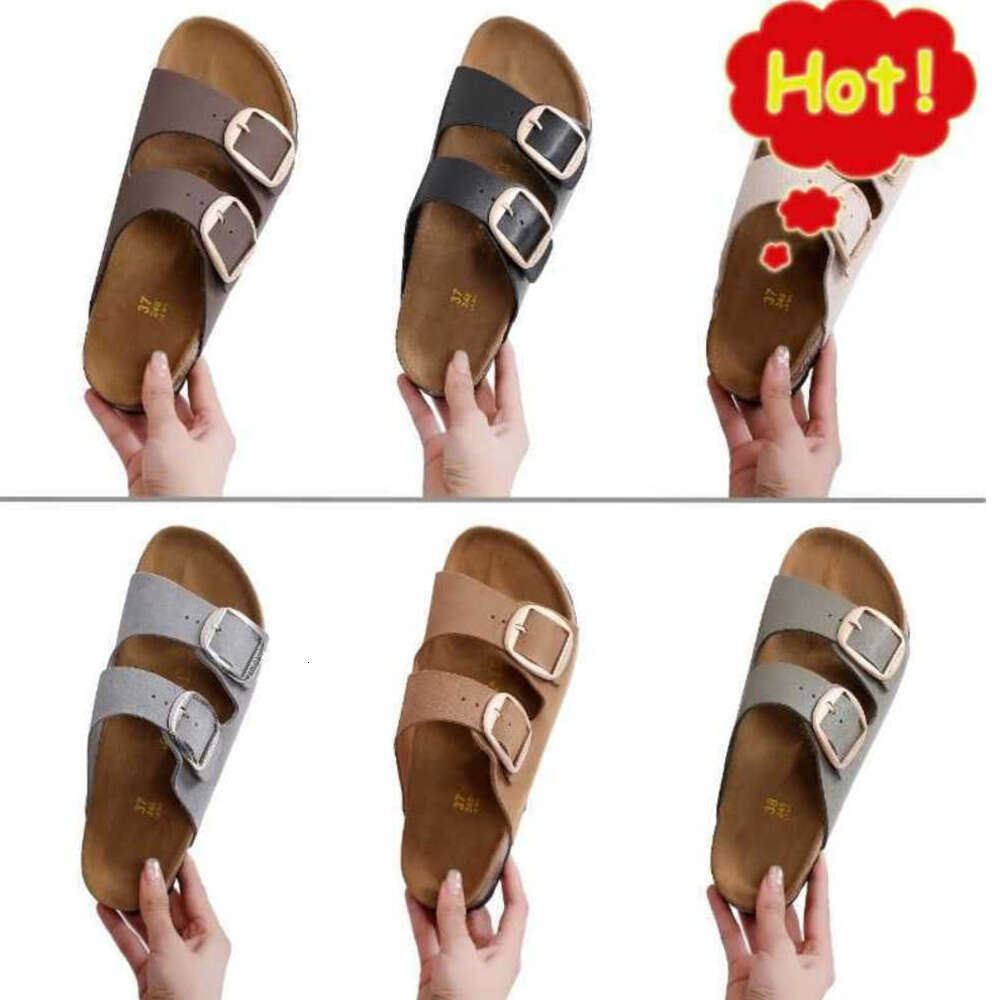 Birkens Arizona Big Buckle Slide Sandal Man Women Black White Fashion Brand Sanda Trendy Shoes