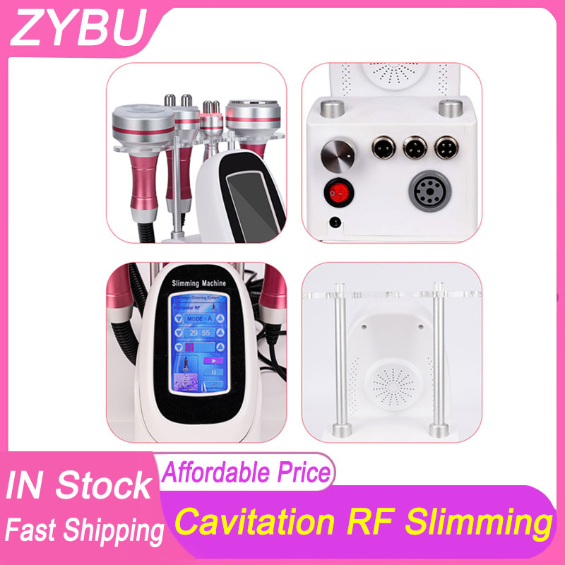 Home Use Body Slimming Sculpting 4in1 Cavitation RF Vacuum Beauty Machine Face Lifting Skin Tightening Wrinkle Removal Radio Frequency Fat Loss Weight