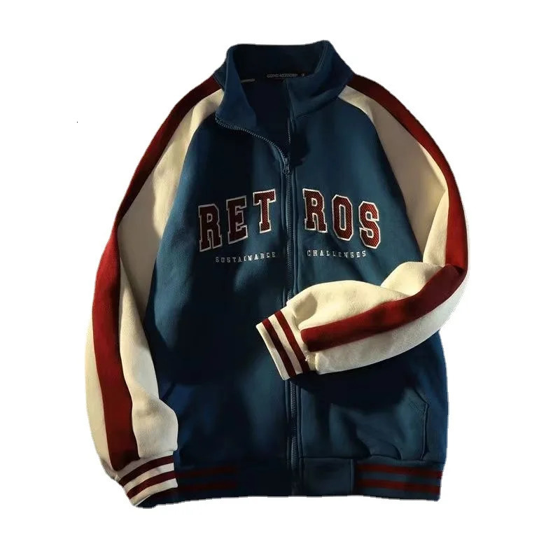 Men's Hoodies Sweatshirts American Trend Retro YK2 Jacket Men and Women Spring and Autumn Loose Cardigan Jacket Casual Sportswear Couple Jacket 2
