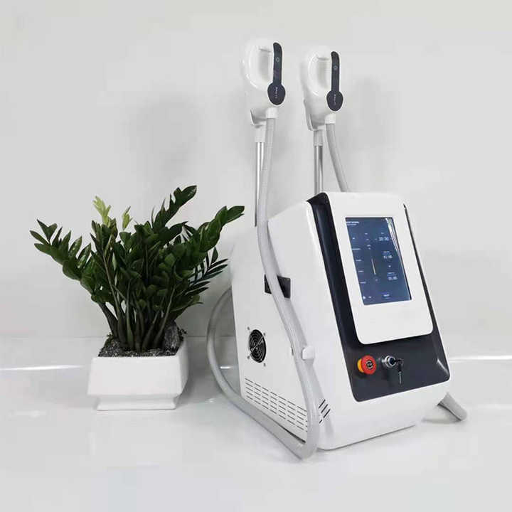 Remarkable Electromagnetic Muscle Training Fat Loss Machine H-EMT Body Shaping Belly Thinning Portable EMS Apparatus with 2 Hadnles