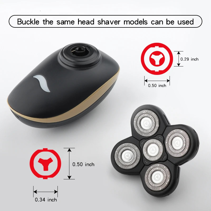 Electric Shavers Shaver Replacement Blade 356789D Cutter Floating Head Waterproof Stainless Steel Razor For Men Blade 231202