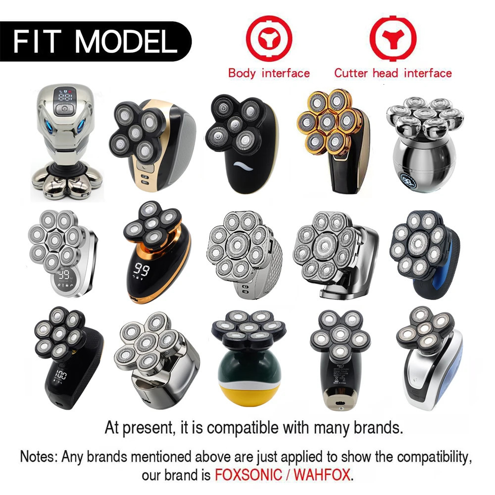 Electric Shavers Shaver Replacement Blade 356789D Cutter Floating Head Waterproof Stainless Steel Razor For Men Blade 231202