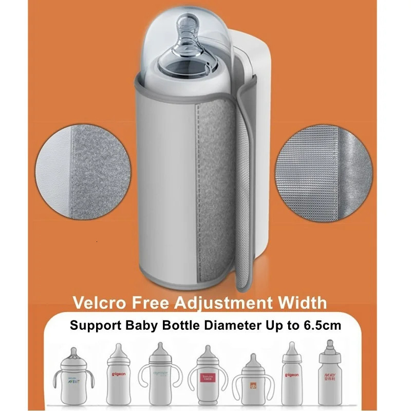 Bottle Warmers Sterilizers# Rechargeable Baby Bottle Warmer 6Levels Temperature Adjustment Display Breast Milk Feeding Accessories Food Warmer Bag 231