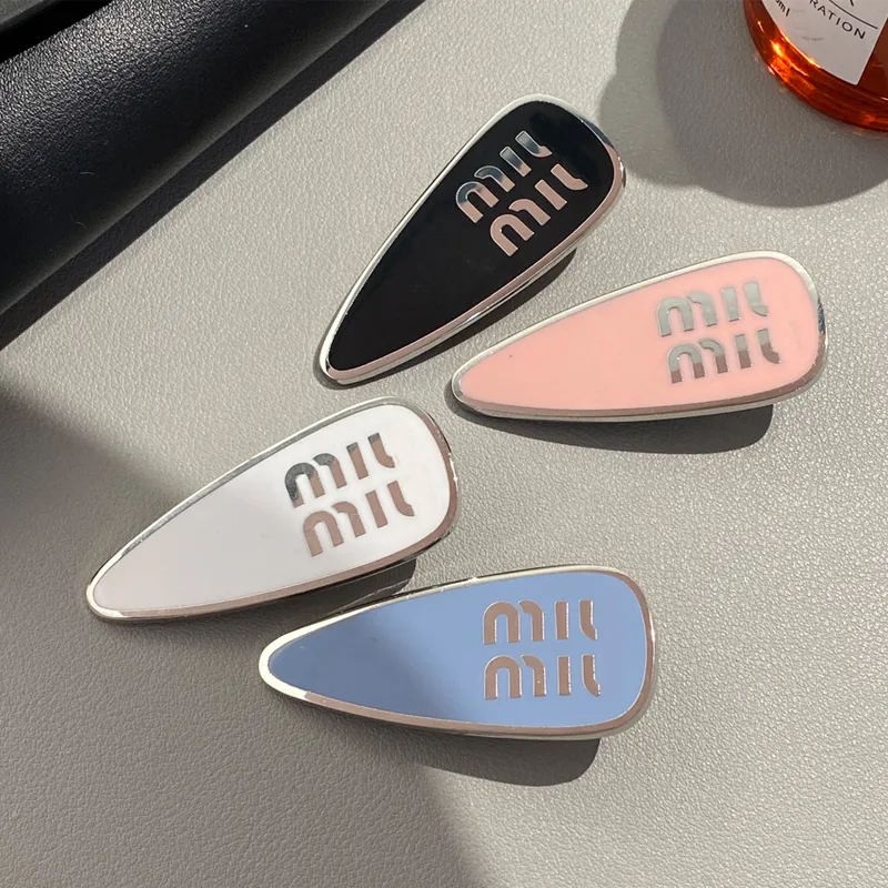 Multicolor Waterdrop Letter Hair Clip Women Girl Cute Letters Barrettes for Gift Party Fashion Hair Accessories