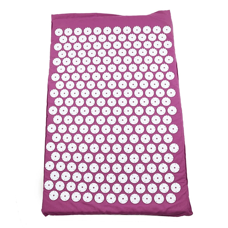 Back Massager Acupressure Mat Head Neck Back Foot Massage Cushion Pillow Yoga Spike Mat Anti-stress Acupuncture pad Needle Massager 231202