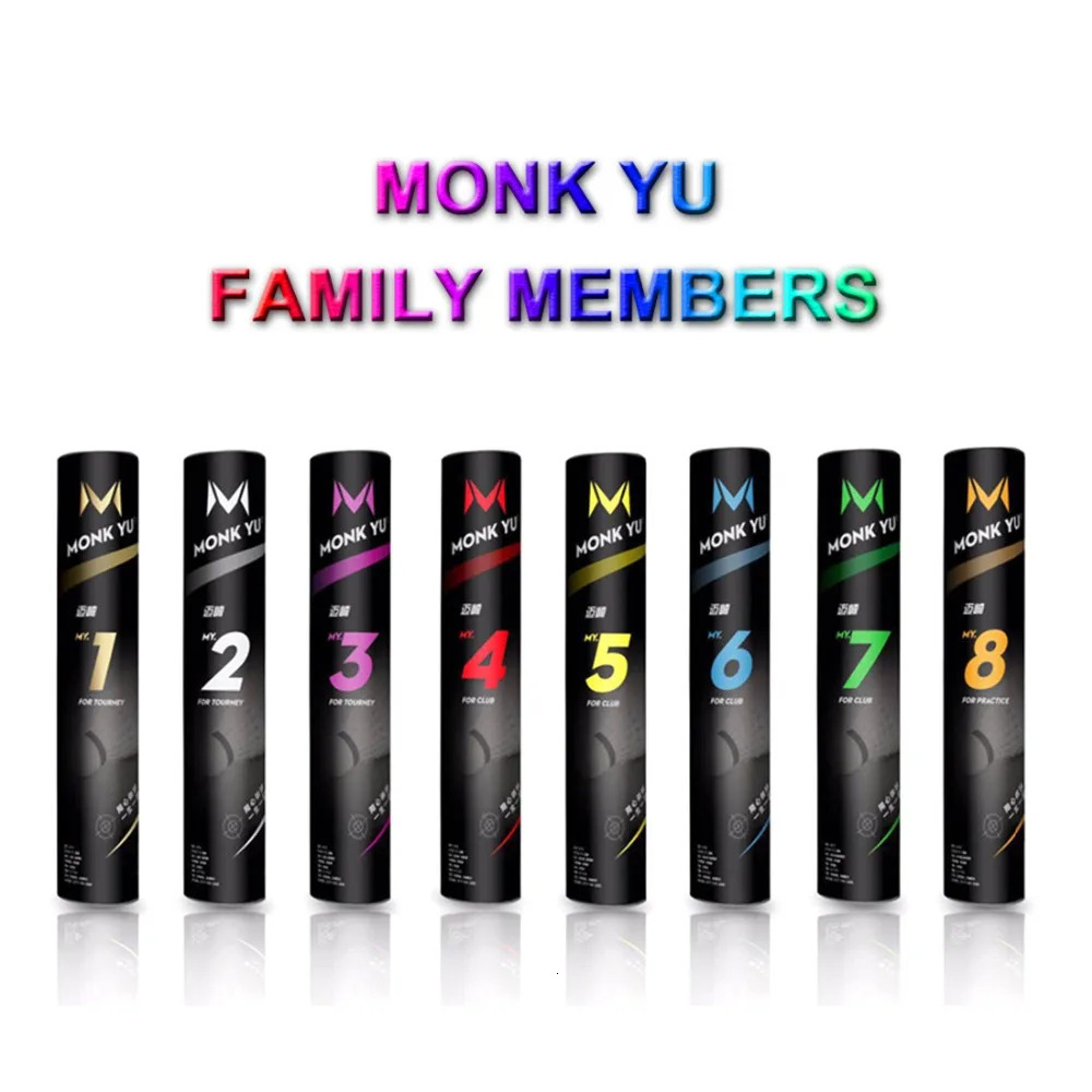 Badminton Shuttlecocks 9tubes/lot Badminton Shuttlecock MY7 Durability 1=3 A60e Goose Feather Flying Stability Durable Cost-effect Birdie LMY7-9SPB 23