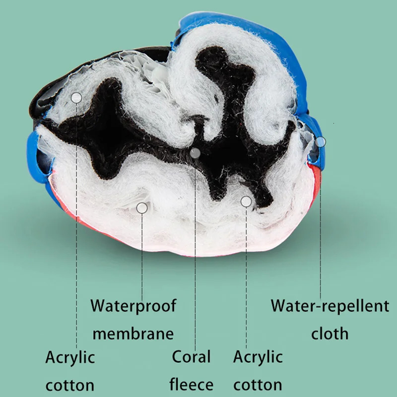 Children's Mittens Winter Ski Gloves for Kids Windproof Children Gloves Plus Velvet Mittens Warm Snowboard Snow Gloves Skiing Riding Boy Mitten 2