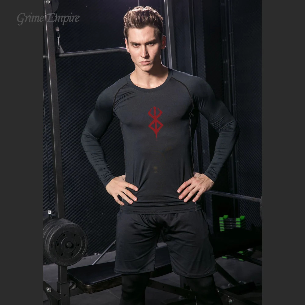 Men s T Shirts Compression Tshirt Long Sleeve Anime Berserk Guts Sport Quick Dry TShirts Athletic Gym Tight Undershirts Tops Tee Male 231201