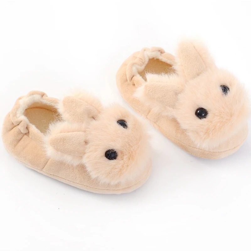 Slipper Fashion Toddler Girl Slippers for Home Gear Baby Items Loafers Plush Warm Cartoon Bunny Children Little Kid House Footwear Gifts 231201