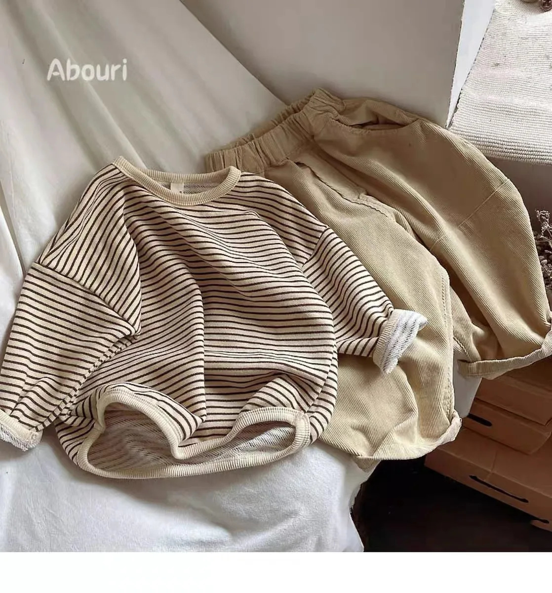 Hoodies Sweatshirts Spring And Autumn Childrens Wear Boys Tshirt Korean Style Girls Sweatshirt Baby Loose Long Sleeve Childrens Top 231201