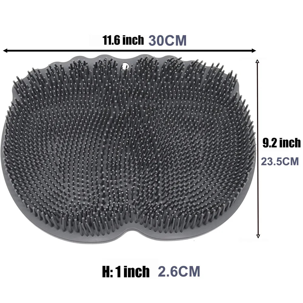 Foot Care Clean Massaged Feet Shower Bath Scrubber Mat Softens Hard Skin On Heels Exfoliating Brush Nonbending Wash Pad 231202