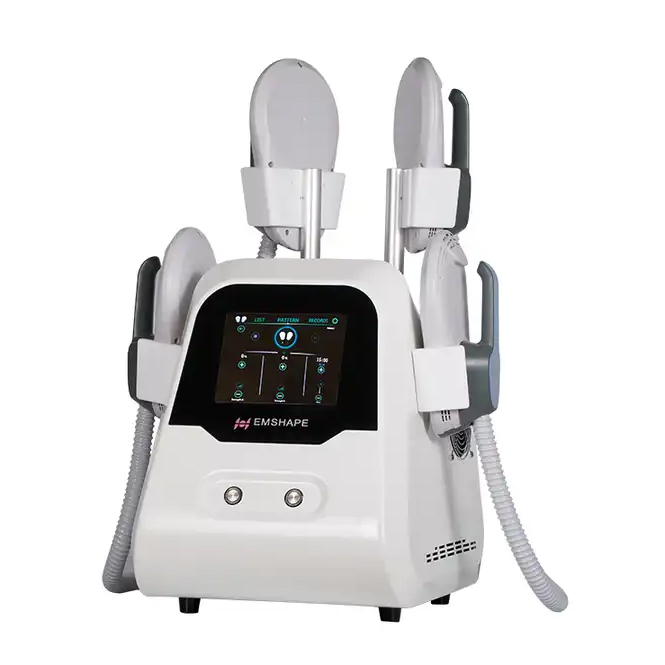2024 Non-exercise Lazy Fitness for Body Sculpting Muscle Gain Fat Loss Machine EMSlim Waist Thigh Thinning 4 Handles 8 Inches Apparatus